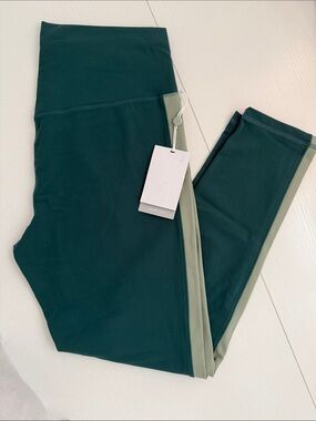Zella Teal Studio Luxe High-Waist Leggings